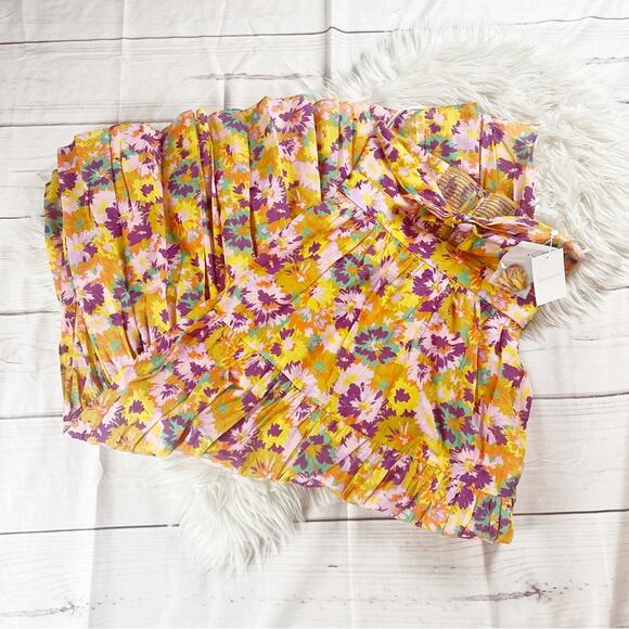 Zimmermann Violet Cut-Out Tiered Cotton Sweetheart Nek Midi-Dress Size 3 / 10 US - Picture 2 of 7